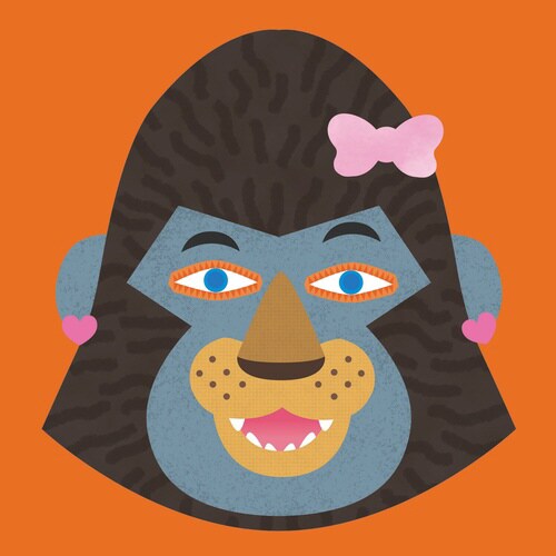 かおシールブック どうぶつ