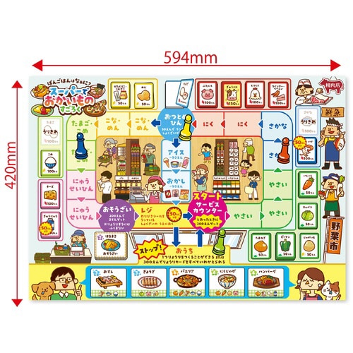 スーパーでおかいものすごろく