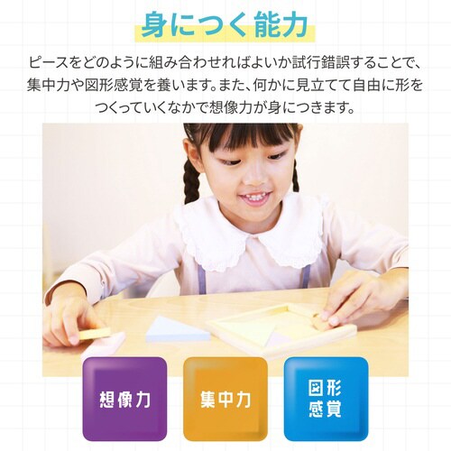 ArtecMiraTOY 木製タングラムパズル