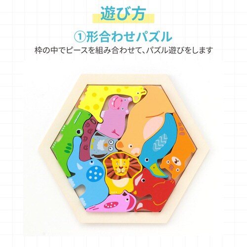 ArtecMiraTOY 六角パズルどうぶつ