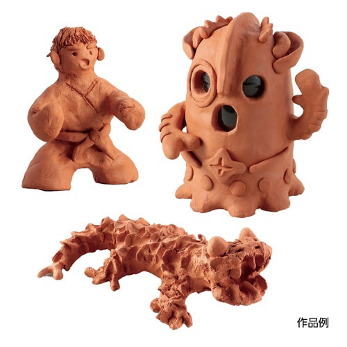 ツヤぴか 素焼き調ねんど ブラウン