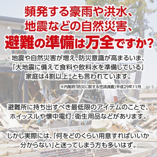 大容量非常食付防災セット47点