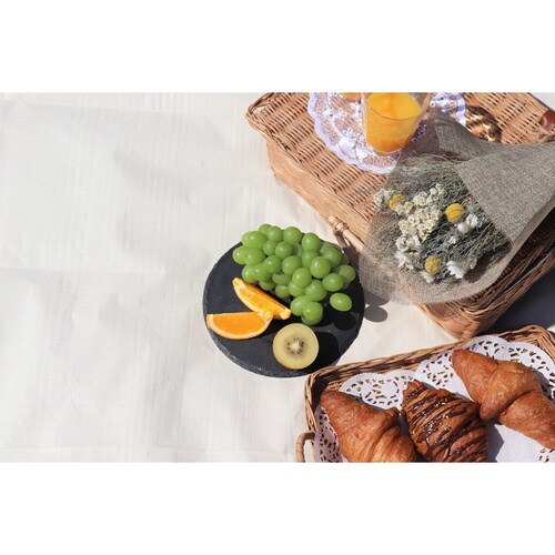 コージーピクニックマット 白 1.8m×1.8m