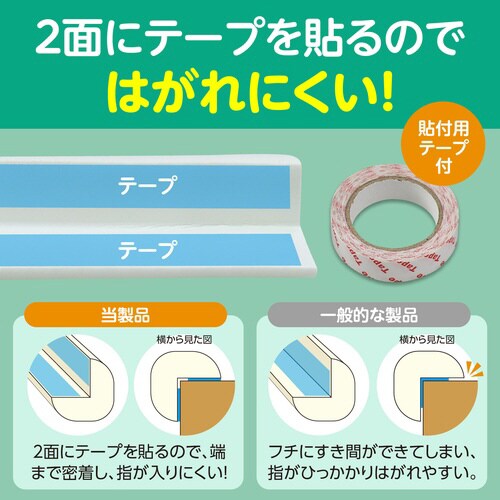 コーナーガードクッション 白 2mロール