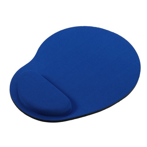 リストレスト付きマウスパッド ブルー