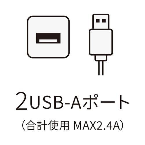 USBポート付延長コード