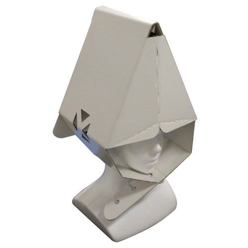 段ボール頭巾 5個セット/ホワイト