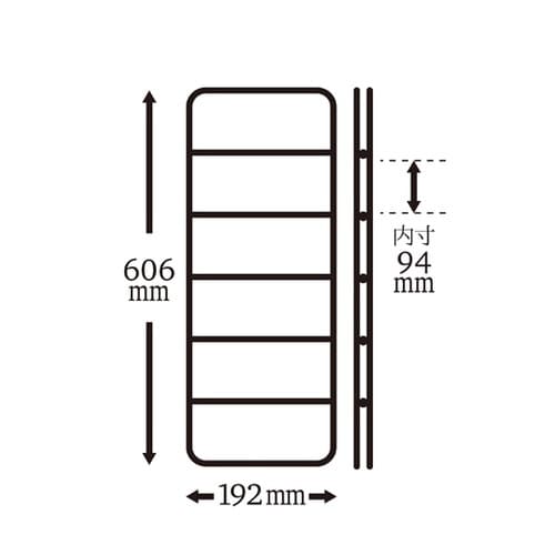 DL−621 2枚用 棚パネル 黒