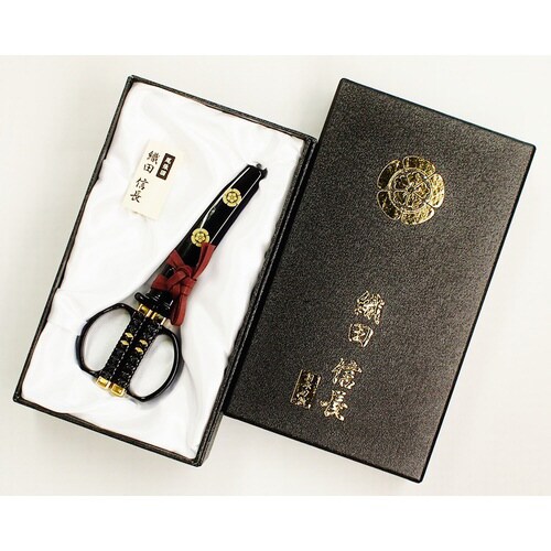 日本刀はさみ 信長黒漆