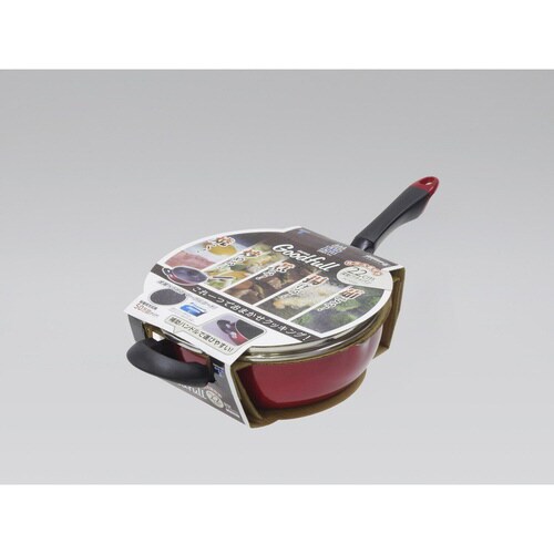 IH深型パン 22cm ガラス蓋付