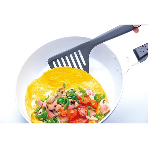 SLOTTED−SIDE SPATULA