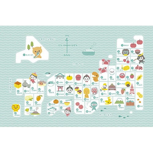 おふろポスター にほんちず