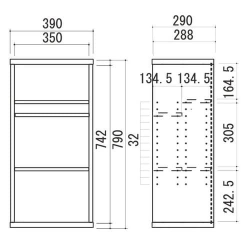 コミックラック ブラウン