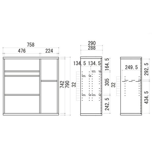 コミックラック ブラウン