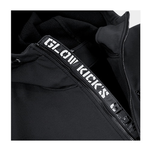 長袖パーカー ブラック