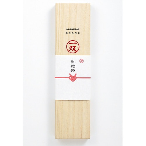 39338 結婚祝 夫婦箸 白金