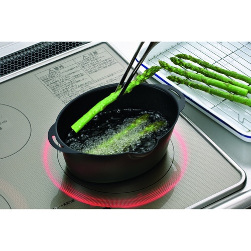 プチオーバル揚げ鍋 15×20cm