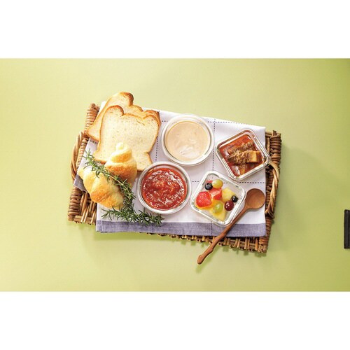 耐熱ガラス容器 角2点セット