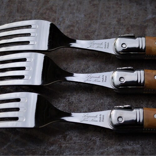 フォーク オリーブ柄 6本