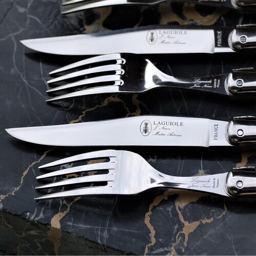 フォーク オリーブ柄 6本