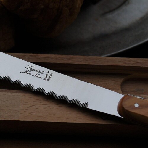 オリーブハンドル パン切ナイフ 木箱