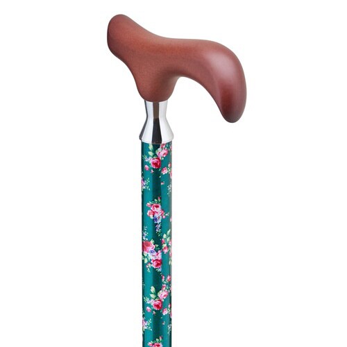 E−255A 愛杖 伸縮式 花柄GR
