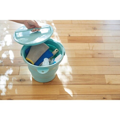 折畳めるバケツ 8L フタ付