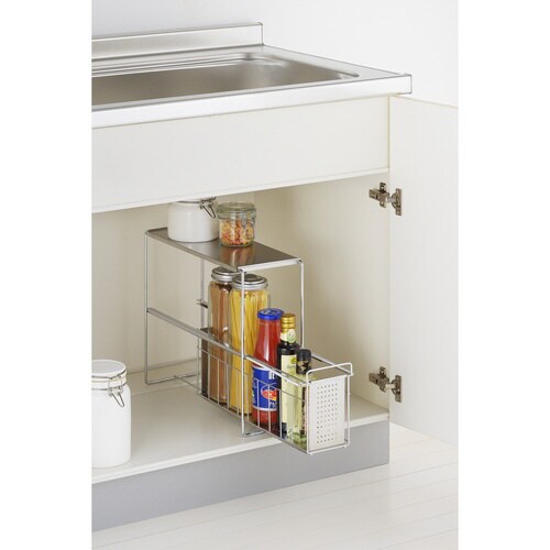 シンク下スライド収納1段 幅15