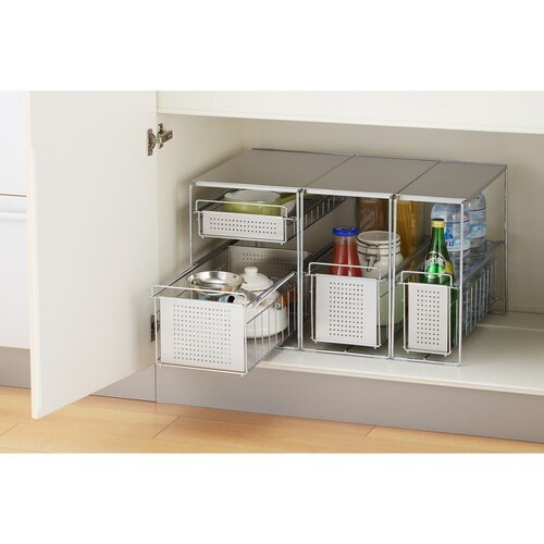 シンク下スライド収納1段 幅20