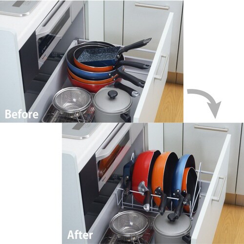 #1305743 シンク下のフライパンラック