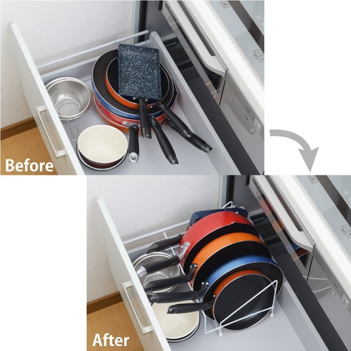 #1305743 シンク下のフライパンラック