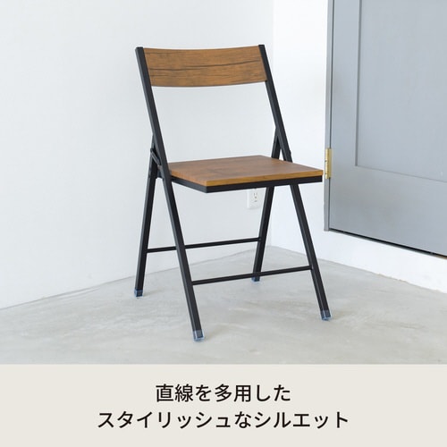 NK−117 ヴィンテージスクエアチェア BR