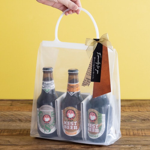 無地ハンドル付クリアギフトバッグ1