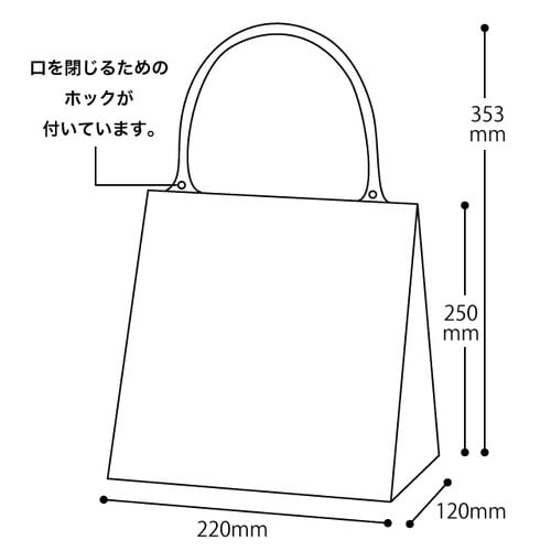 無地ハンドル付クリアギフトバッグ1