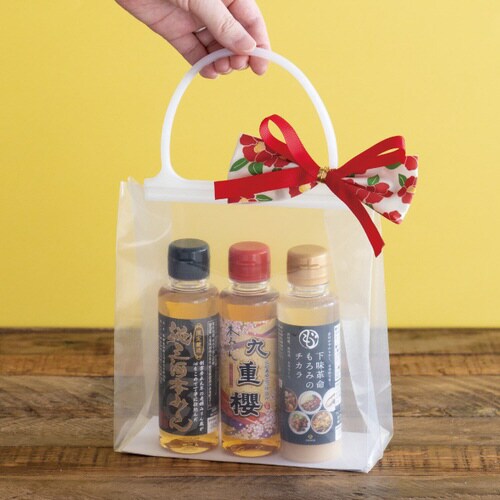 無地ハンドル付クリアギフトバッグ2