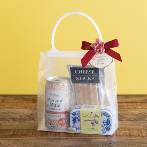 無地ハンドル付クリアギフトバッグ2