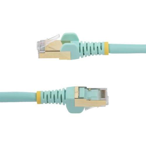 Cat6a LANケーブル 7m アクア