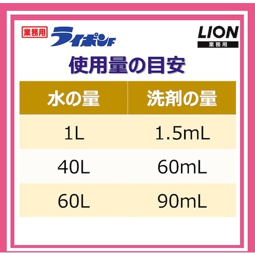 ライオン 業務用 液体ライポンF18L(缶)