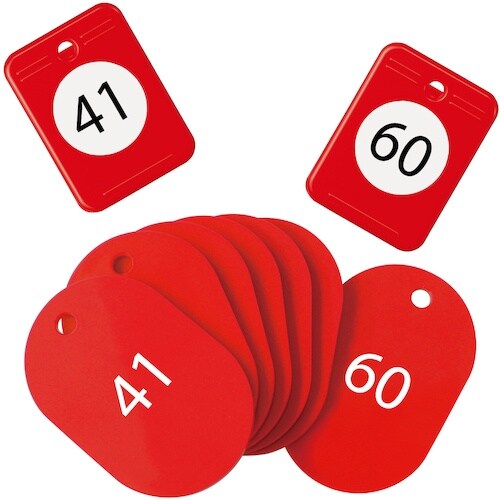 OP クロークチケット 41ー60番 赤 (20組