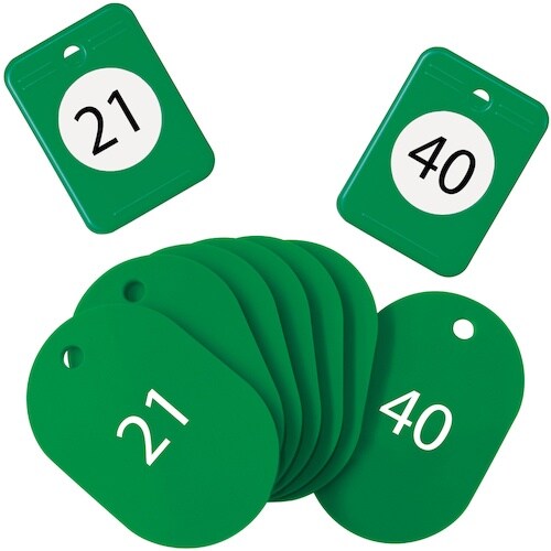 OP クロークチケット 21ー40番 緑 (20組