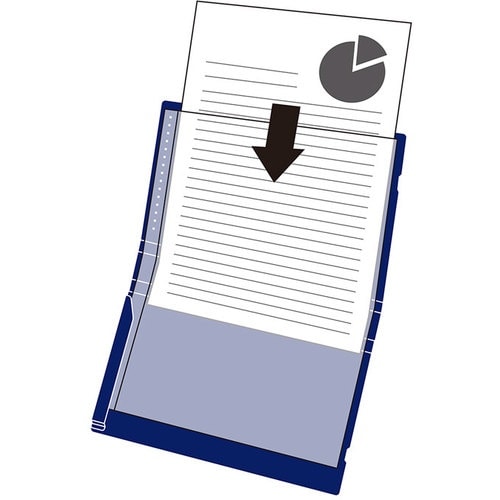 KING JIM 二つ折りクリアーファイルコンパッ