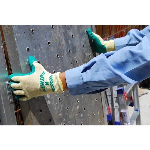 SHOWA 天然ゴム背抜き手袋 まとめ買い グリッ