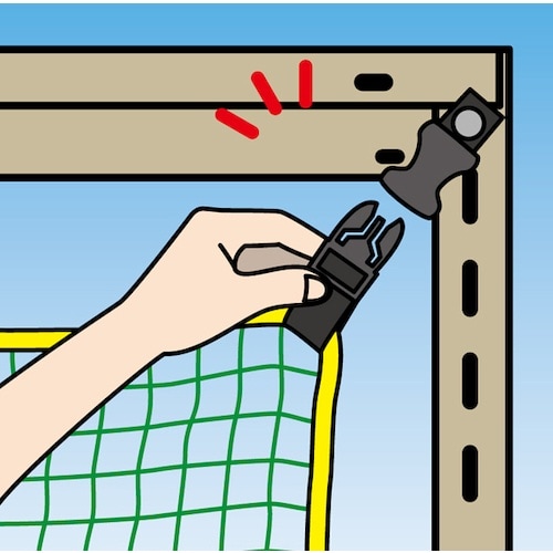 緑十字 防災用品 防災ネット 落ちないくん2 18
