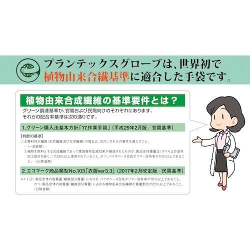 ミドリ安全 プランテックスグローブ スムス ゴム入