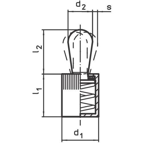 HALDER プレッシャー・ピン 圧入タイプ シー