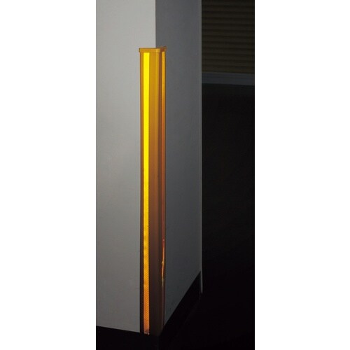 緑十字 コーナー用ガードパッド 黄 反射タイプ G