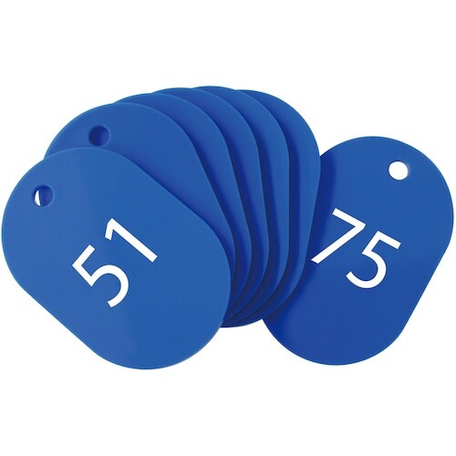 OP 番号札 小 番号入り76ー100 青 (25