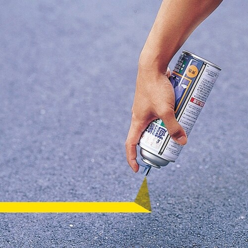 緑十字 道路線引き用スプレー 黄 SR−5Y 50