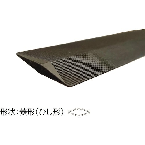 ツボサン 両刃ヤスリ木柄付 100mm BP入り