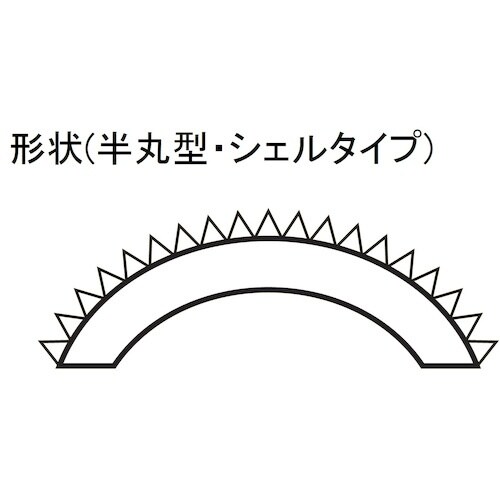 ツボサン 木彫ヤスリCP 極細目 半丸 BP入り